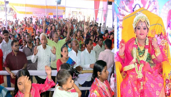 সিলেটে শারদীয় দুর্গাপূজোর মহা অষ্টমীর দিনে ‘কুমারী পূজা’ সম্পুর্ন