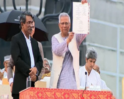 জুলাই সনদে সই করলেন প্রধান উপদেষ্টা ও রাজনীতিবিদরা