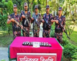 জকিগঞ্জ সীমান্তে ৫৭ লাখ ৩০ হাজার টাকার মাদক জব্দ
