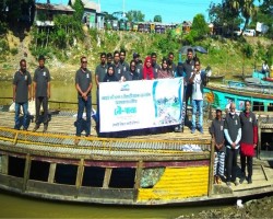 দূষণ ও অবহেলায় বিপন্ন খোয়াই নদী: হবিগঞ্জে নৌযাত্রা কর্মসূচি