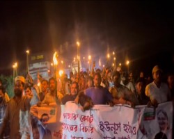 সিলেটে নিষিদ্ধ ঘোষিত ছাত্রলীগের মশালমিছিল