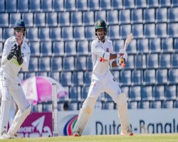 সিলেট টেস্টে সেঞ্চুরিতে মাহমুদুল হাসান জয়ের প্রত্যাবর্তন