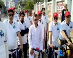  মুক্তাদির সমর্থনে সাইকেল র&zwj;্যালি