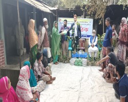 ধর্মপাশা উপজেলা সদরে কৃষক - কৃষাণীদের উঠান বৈঠক অনুষ্ঠিত। 