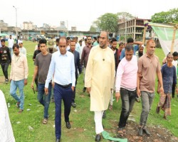 দ্রুত সংস্কার হবে ক্ষতিগ্রস্ত হকার্স শেড : কাইয়ুম চৌধুরী