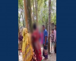 করলা চুরির অভিযোগে স্ত্রীকে গাছে বেঁধে নির্যাতন, ভিডিও ভাইরাল