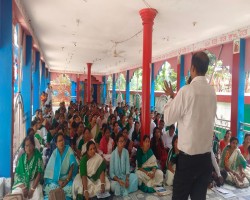 শান্তিগঞ্জে মন্দির ভিত্তিক শিশু ও গণশিক্ষা প্রকল্পের সমন্বয় সভা অনুষ্ঠিত