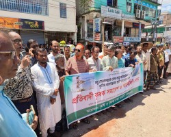 মনু সেচ প্রকল্পের জলাবদ্ধতা নিরসনের দাবিতে কৃষক সমাবেশ ও স্মারকলিপি প্রদান