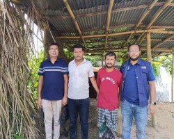 ১ কিলোমিটার কাদা-পানি পেরিয়ে পলাতক সাজাপ্রাপ্ত মাদক আসামিকে ধরল কুলাউড়া থানা পুলিশ